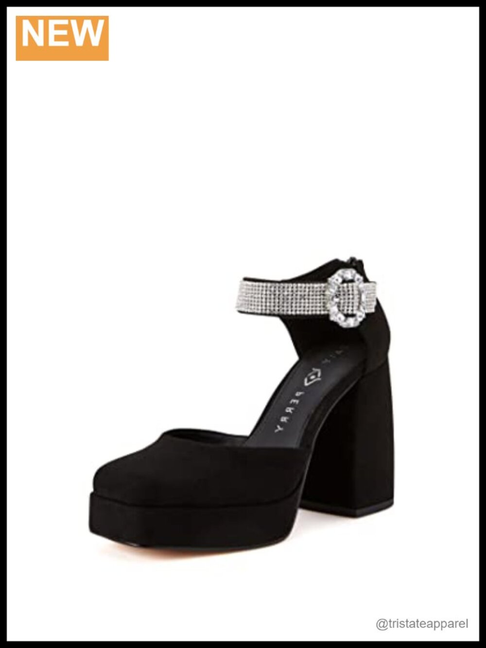 Uplift Buckle Pump Square Toe Block Heel